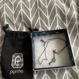 Pyrrha Silver Key Pendant Necklace